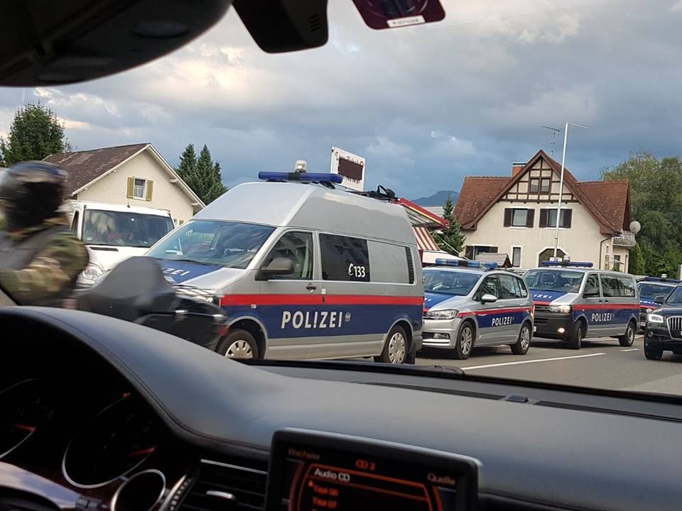 Das Großaufgebot der Polizei sorgte für Aufsehen. Das Großaufgebot der Polizei sorgte für Aufsehen.