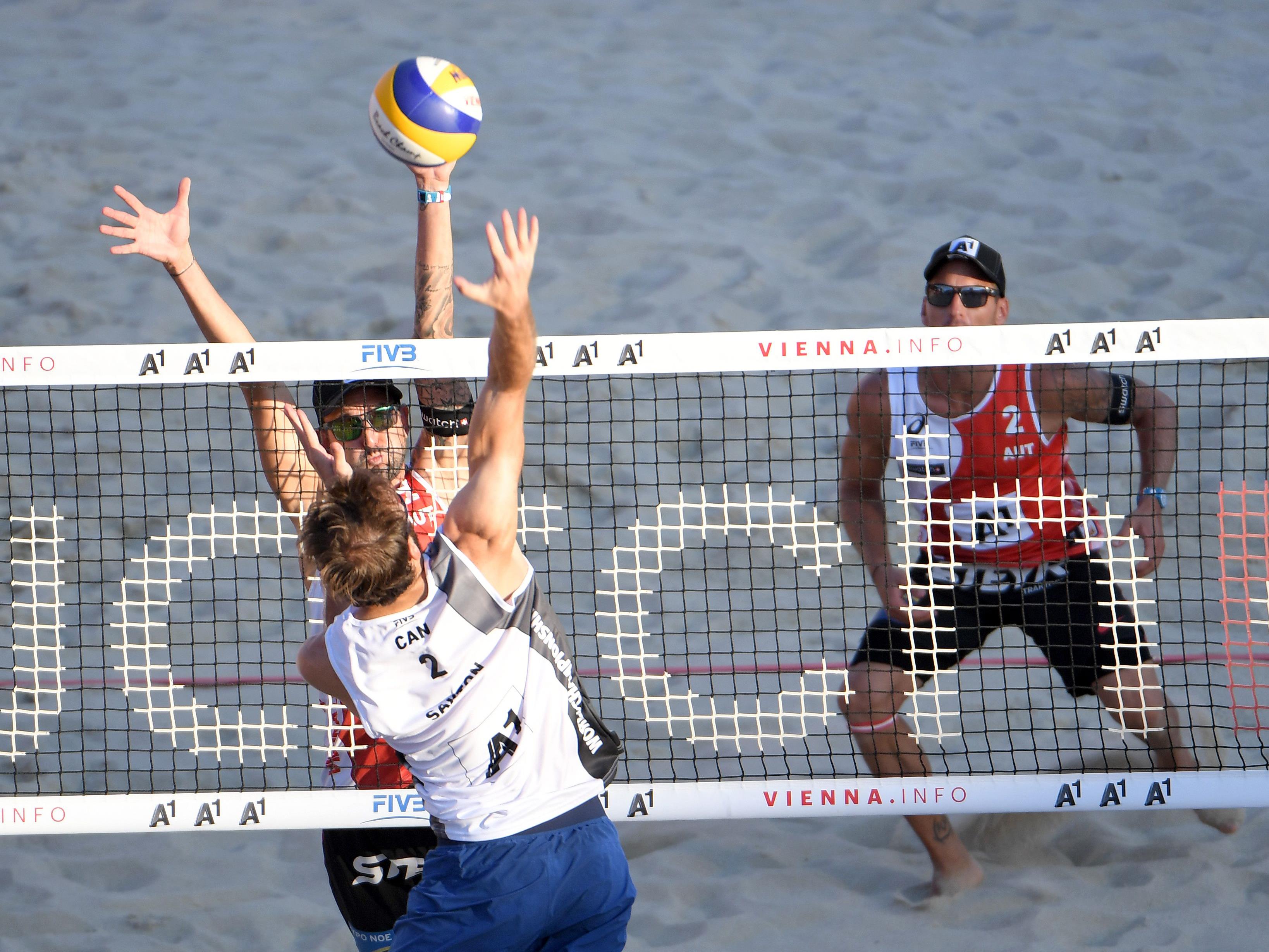 Doppler/Horst mussten am Dienstag ihre erste Niederlage bei der Beach-WM in WIen einstecken.