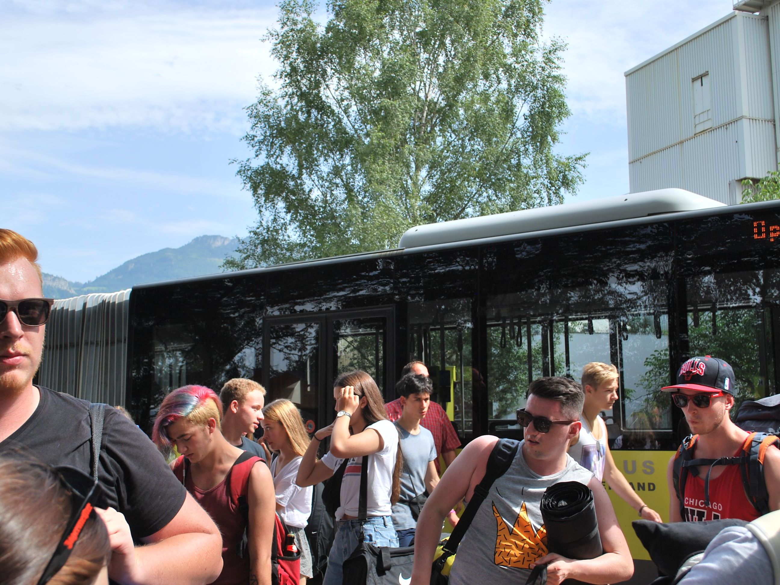 Zum Festival Gelände besteht ein Shuttlebus von Hohenems und Lustenau Zum Festival Gelände besteht ein Shuttlebus von Hohenems und Lustenau