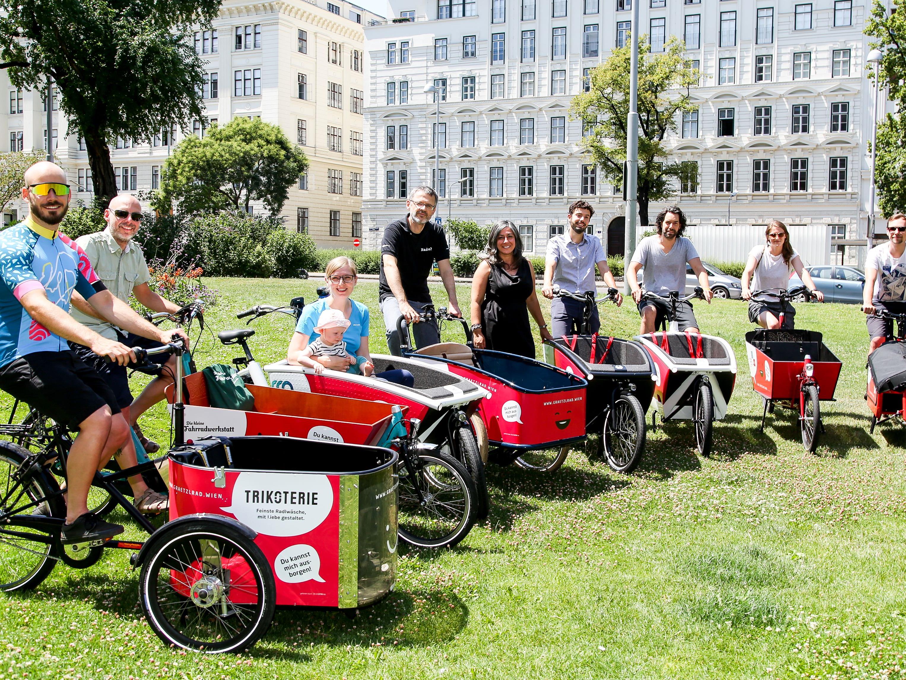 In Wien kann man nun Gratis-Transporträder ausleihen