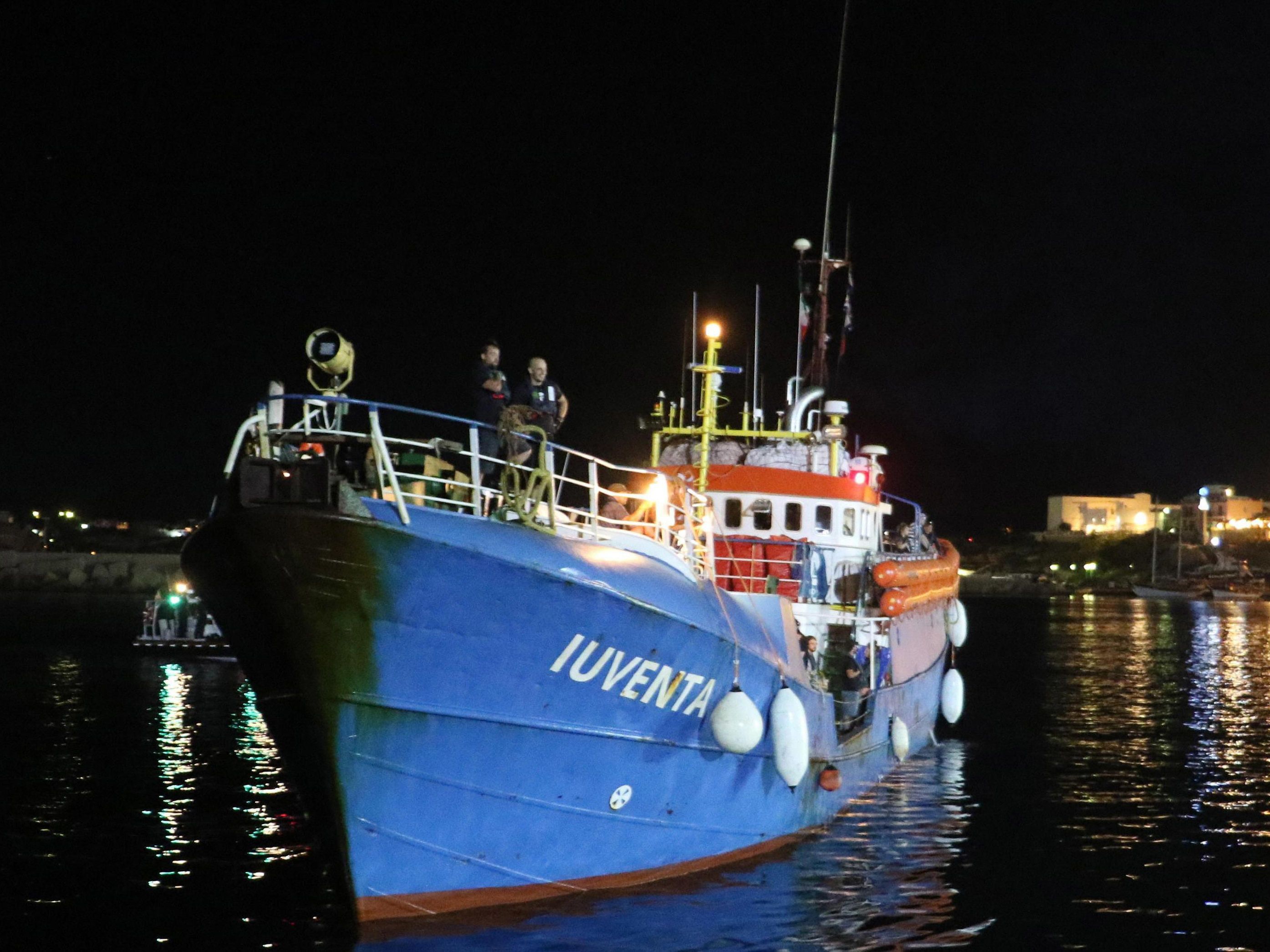 Schiff "Iuventa" festgesetzt. Schiff "Iuventa" festgesetzt.