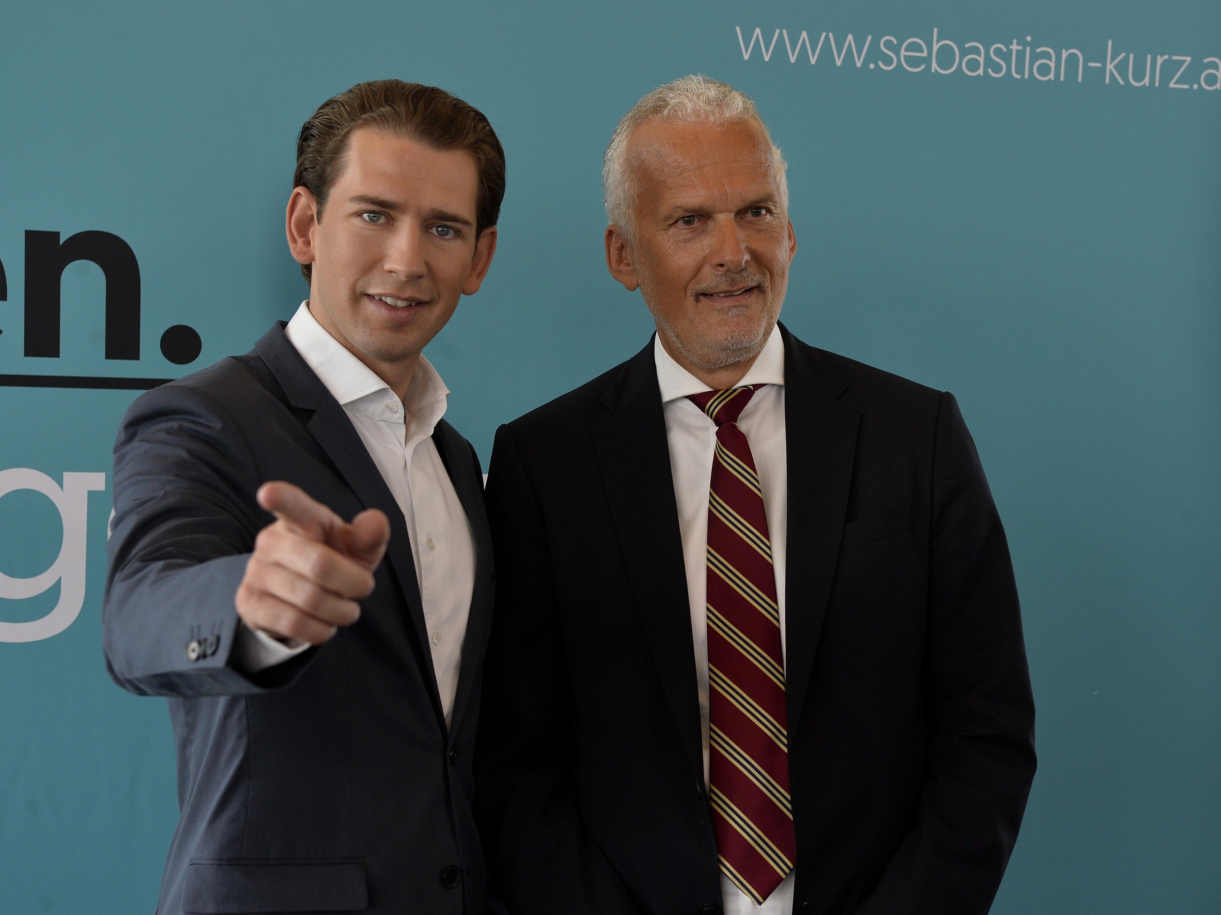 ÖVP-Chef Kurz präsentiert mit Josef Moser einen neuen Kandidaten auf der Bundesliste