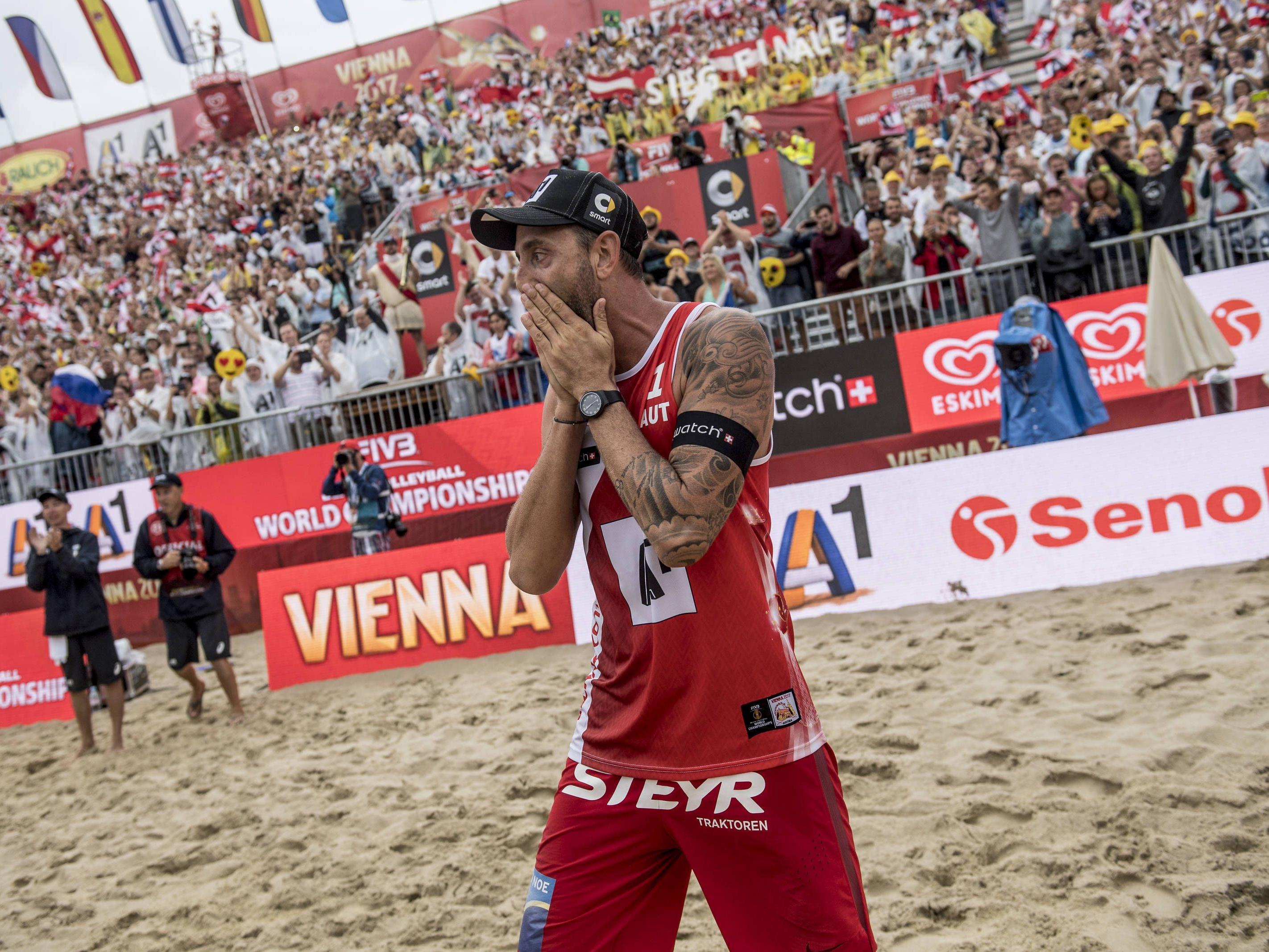 Clemens Doppler steht mit Alex Horst im Finale der Beach-Volleyball-WM in Wien.