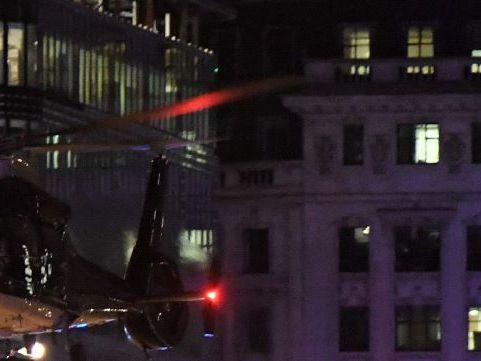 Vom Helikopter aus filmte der Polizist mit. Vom Helikopter aus filmte der Polizist mit.