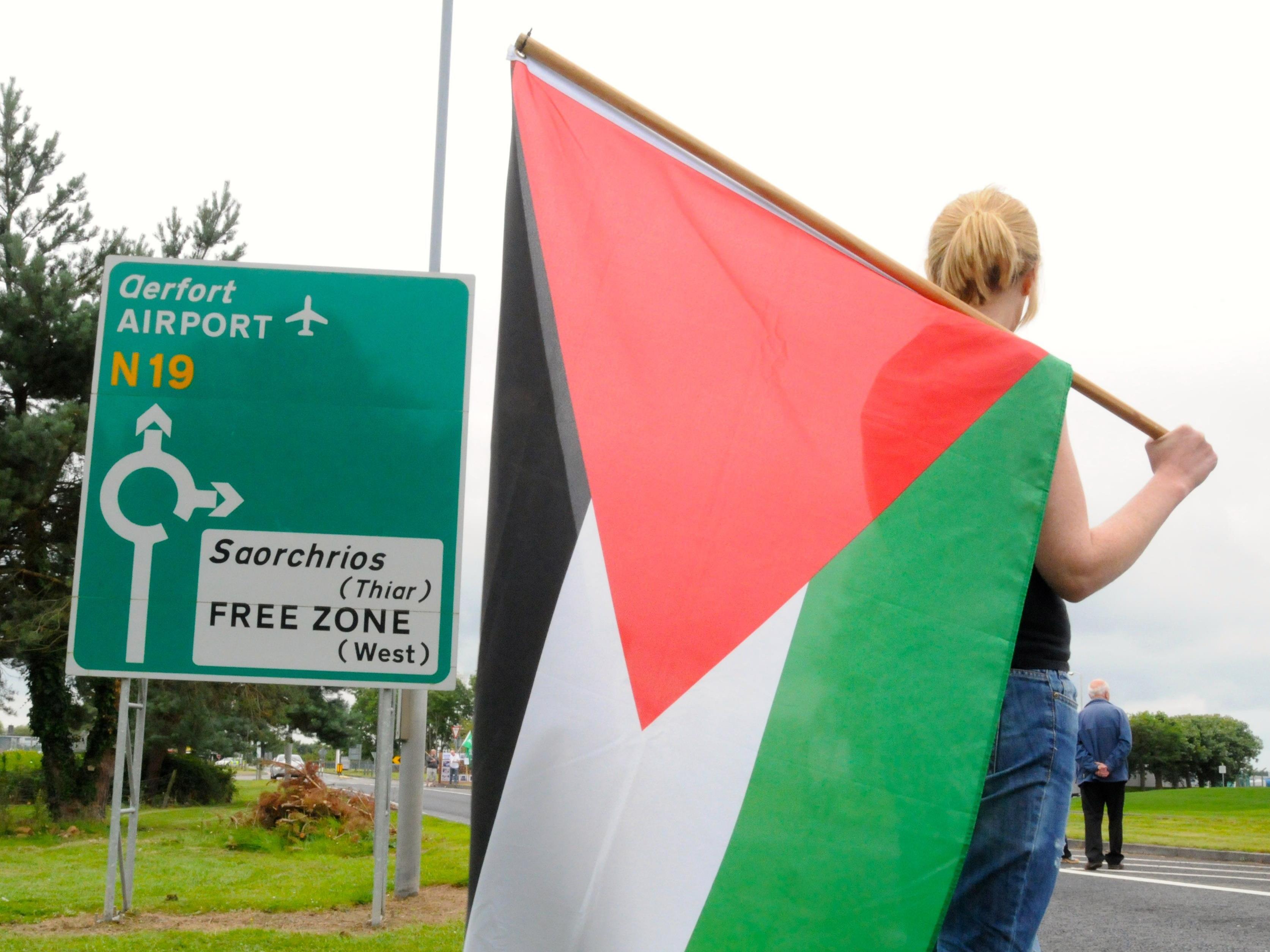 Palästina Fahnen in ganz Irland