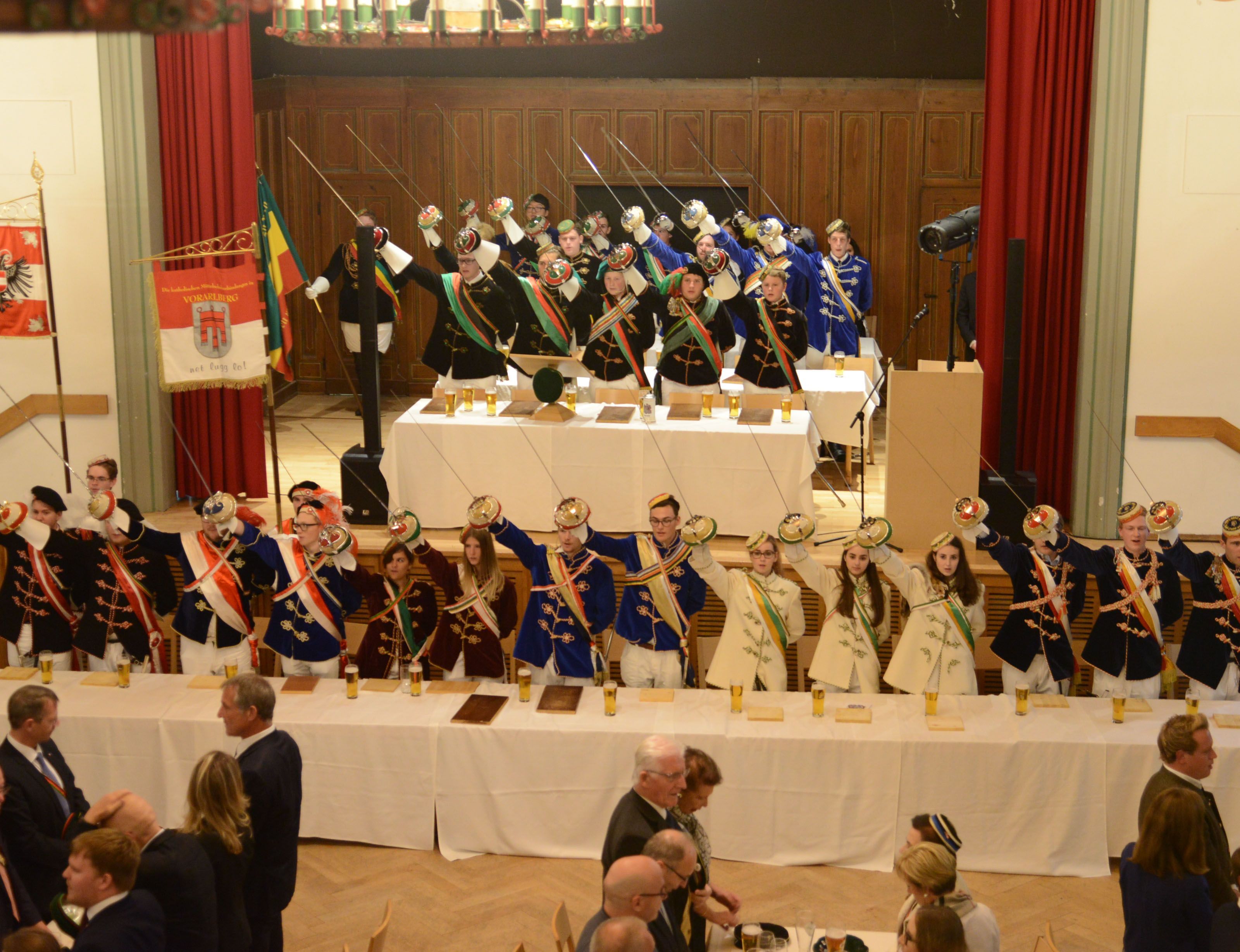 Im Gössersaal schlug die Kustersberg Bregenz zum 110. Geburtstag ihren Festkommers. Im Gössersaal schlug die Kustersberg Bregenz zum 110. Geburtstag ihren Festkommers.