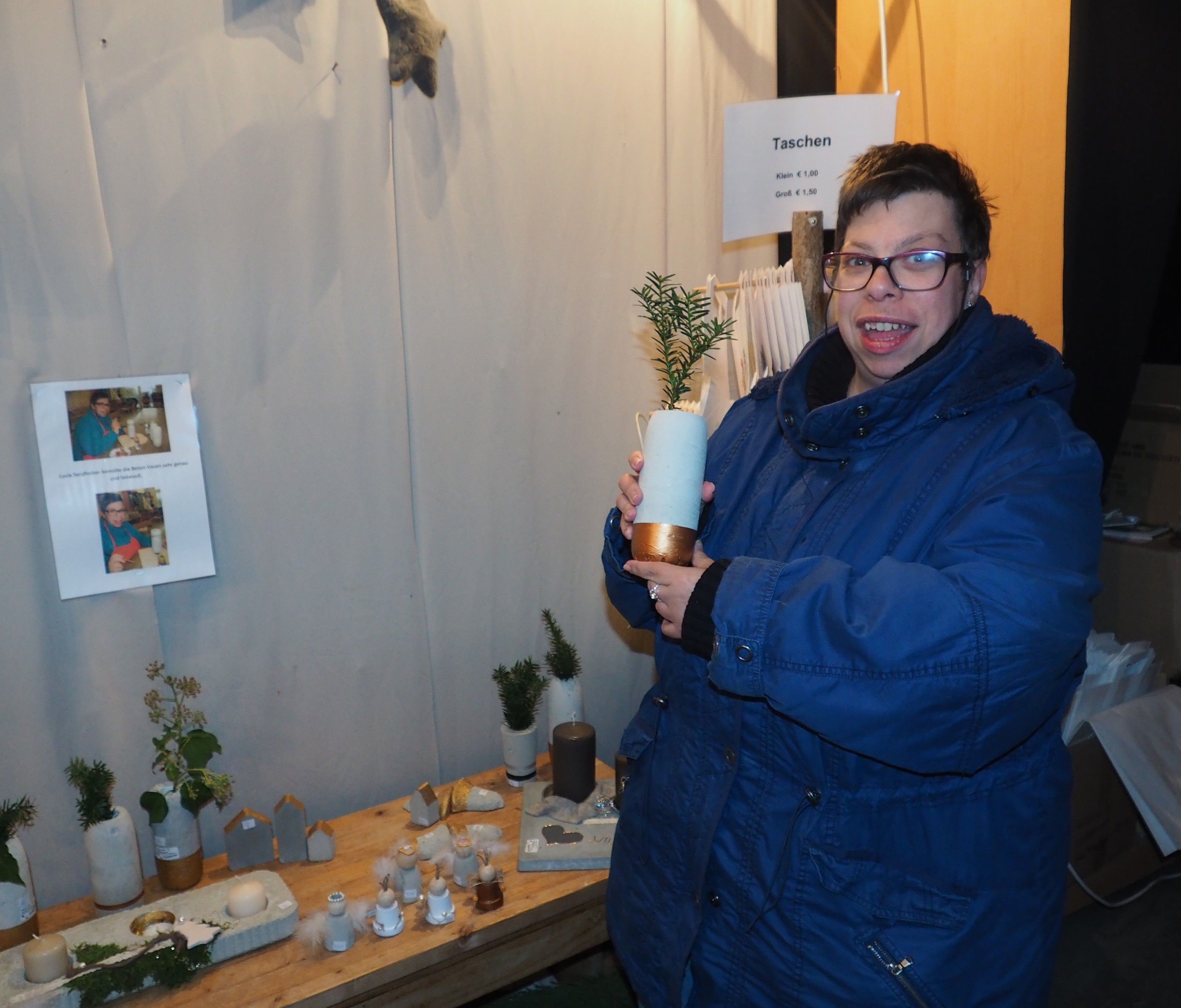 Lucia Sandholzer machte der Advent im Schopf großen Spaß. Lucia Sandholzer machte der Advent im Schopf großen Spaß.