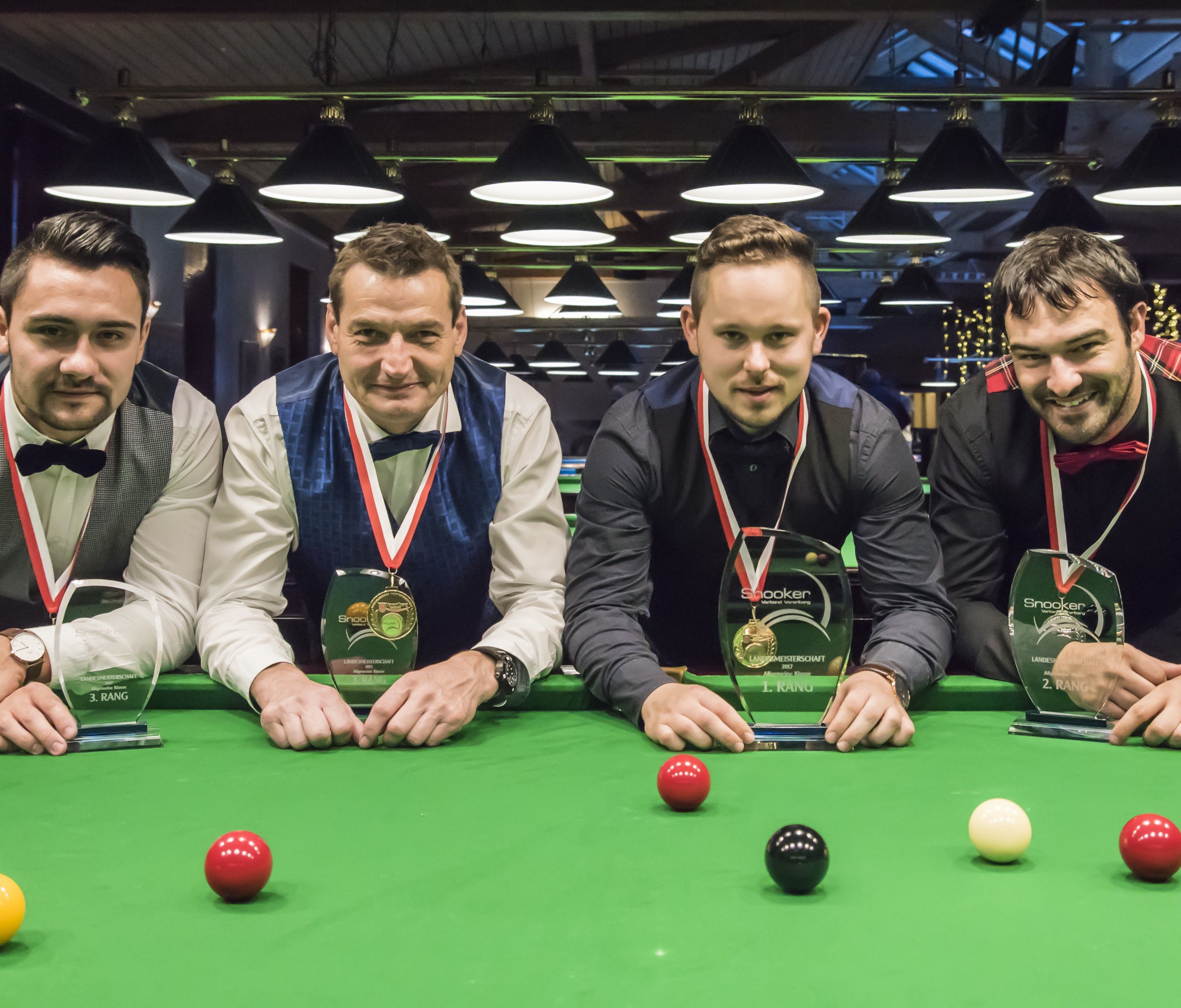 Siegerfoto Vlbg. Snooker Landesmeisterschaft 2017 (allg. Klasse) Siegerfoto Vlbg. Snooker Landesmeisterschaft 2017 (allg. Klasse)