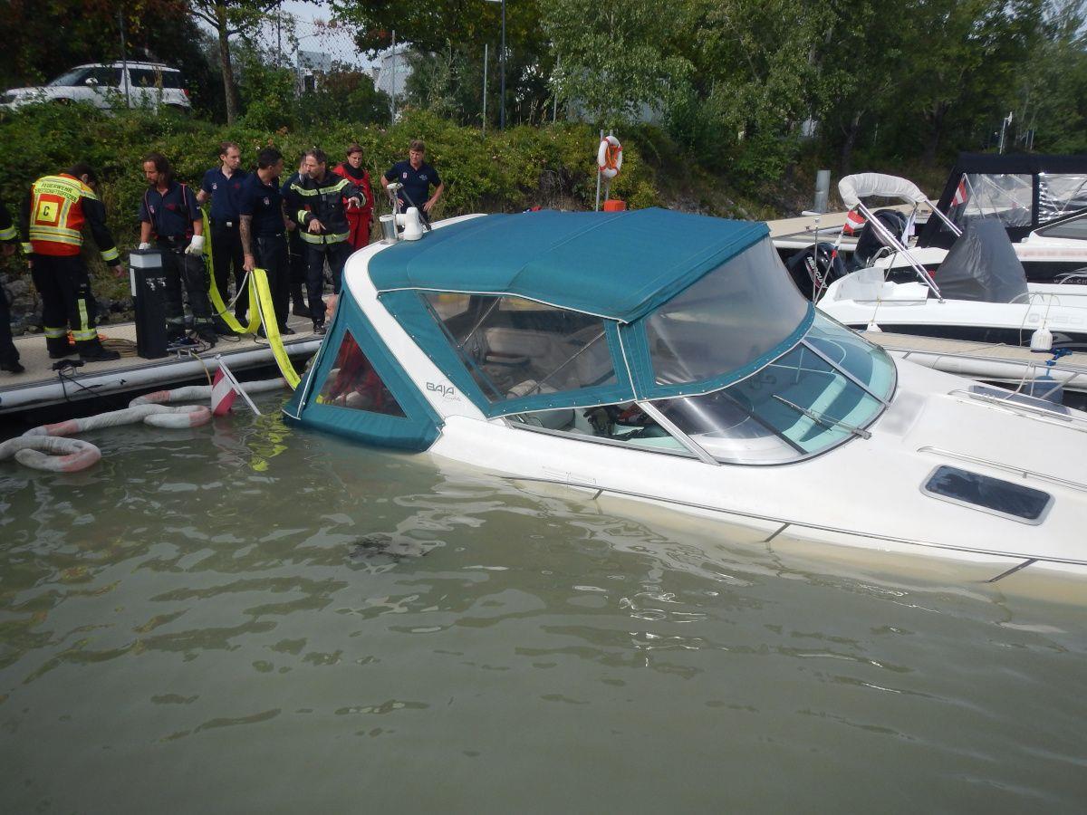 Das Sportboot konnte geborgen werden.