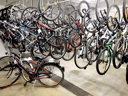 Im Fahrradkeller im Rathaus Bludenz warten derzeit 50 Räder auf Abholung durch ihre Besitzer. Im Fahrradkeller im Rathaus Bludenz warten derzeit 50 Räder auf Abholung durch ihre Besitzer.
