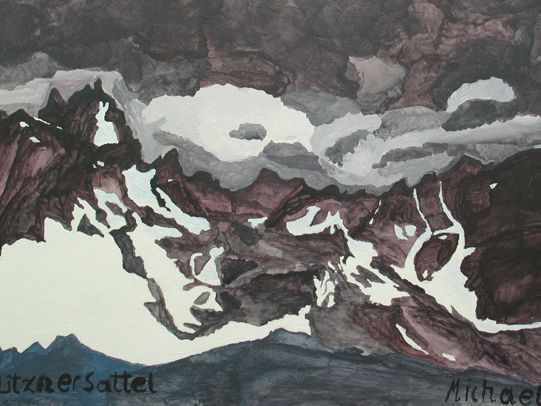 Das Bild „Litznersattel“ von Michael Sahler ist ab 27. März im Rahmen der Ausstellung „2000 m über dem Meer“ im Atrium des vorarlberg museums zu sehen. Das Bild „Litznersattel“ von Michael Sahler ist ab 27. März im Rahmen der Ausstellung „2000 m über dem Meer“ im Atrium des vorarlberg museums zu sehen.