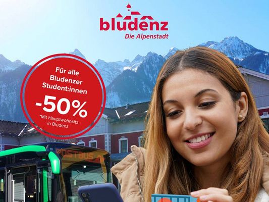 Bludenzer Studierende reisen 50% günstiger durch Österreich Bludenzer Studierende reisen 50% günstiger durch Österreich