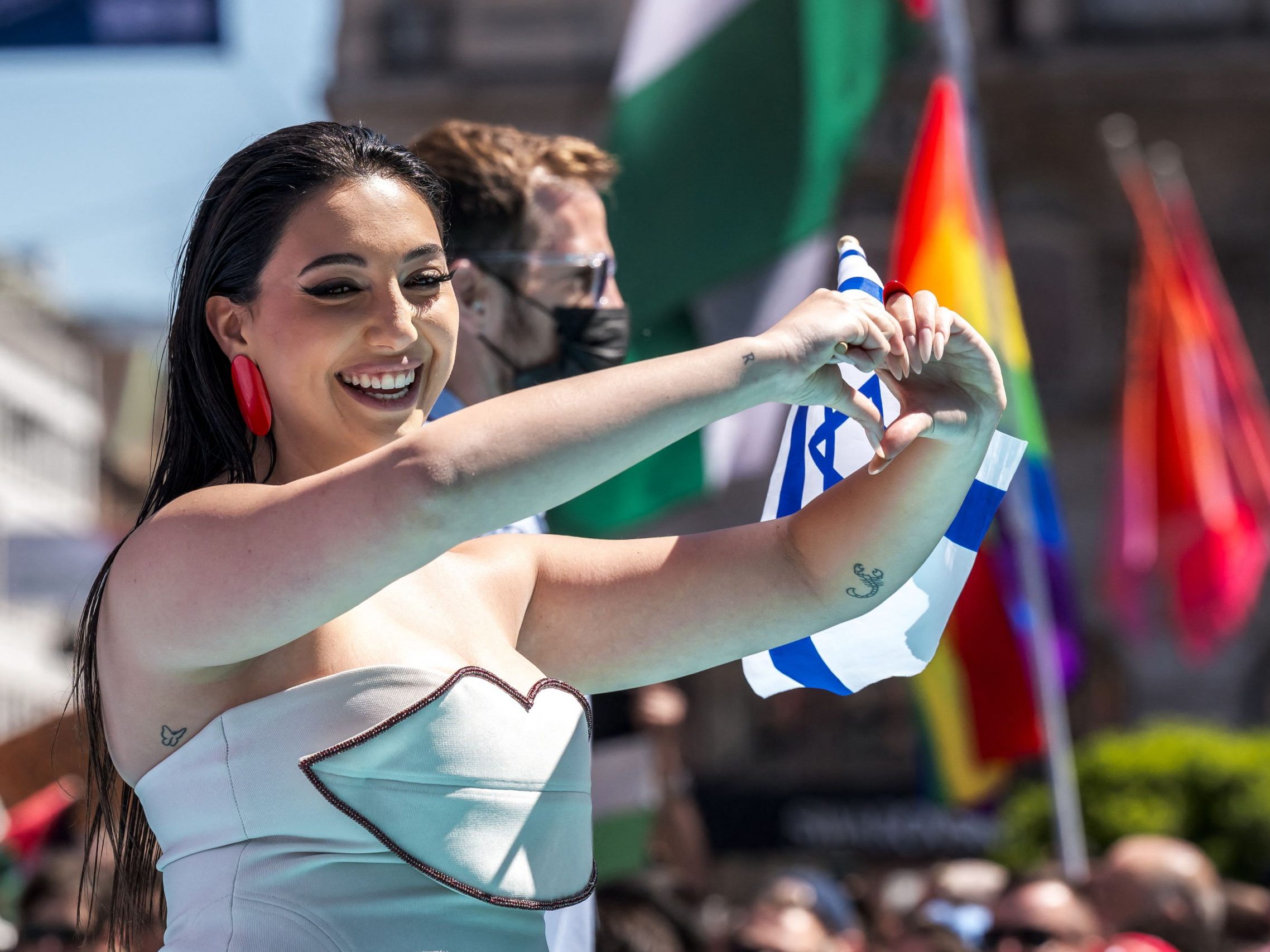 Israels Yuval Raphael zeigt sich vor dem ESC zuversichtlich. Israels Yuval Raphael zeigt sich vor dem ESC zuversichtlich.