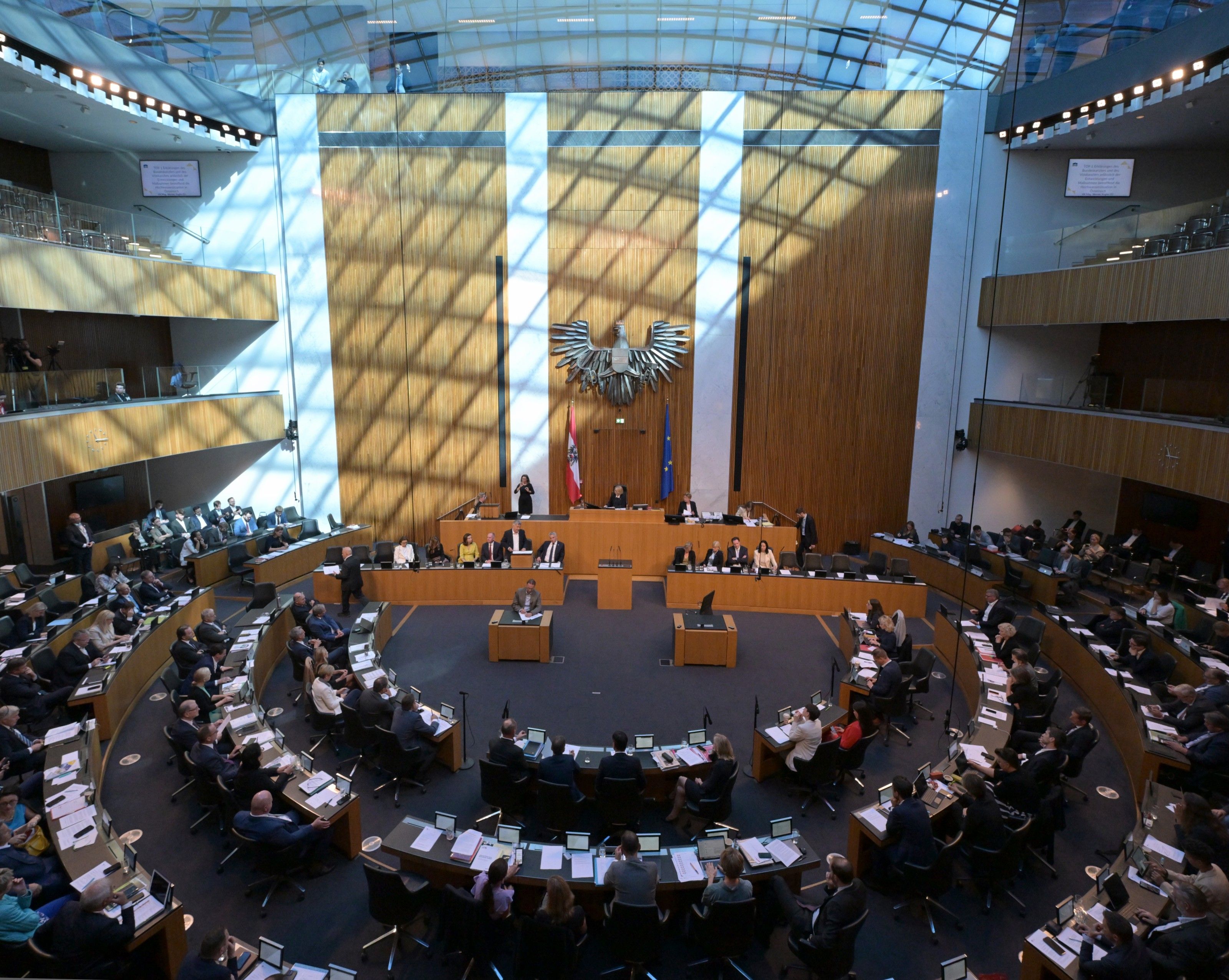 Nationalratssitzung am Mittwoch. Nationalratssitzung am Mittwoch.