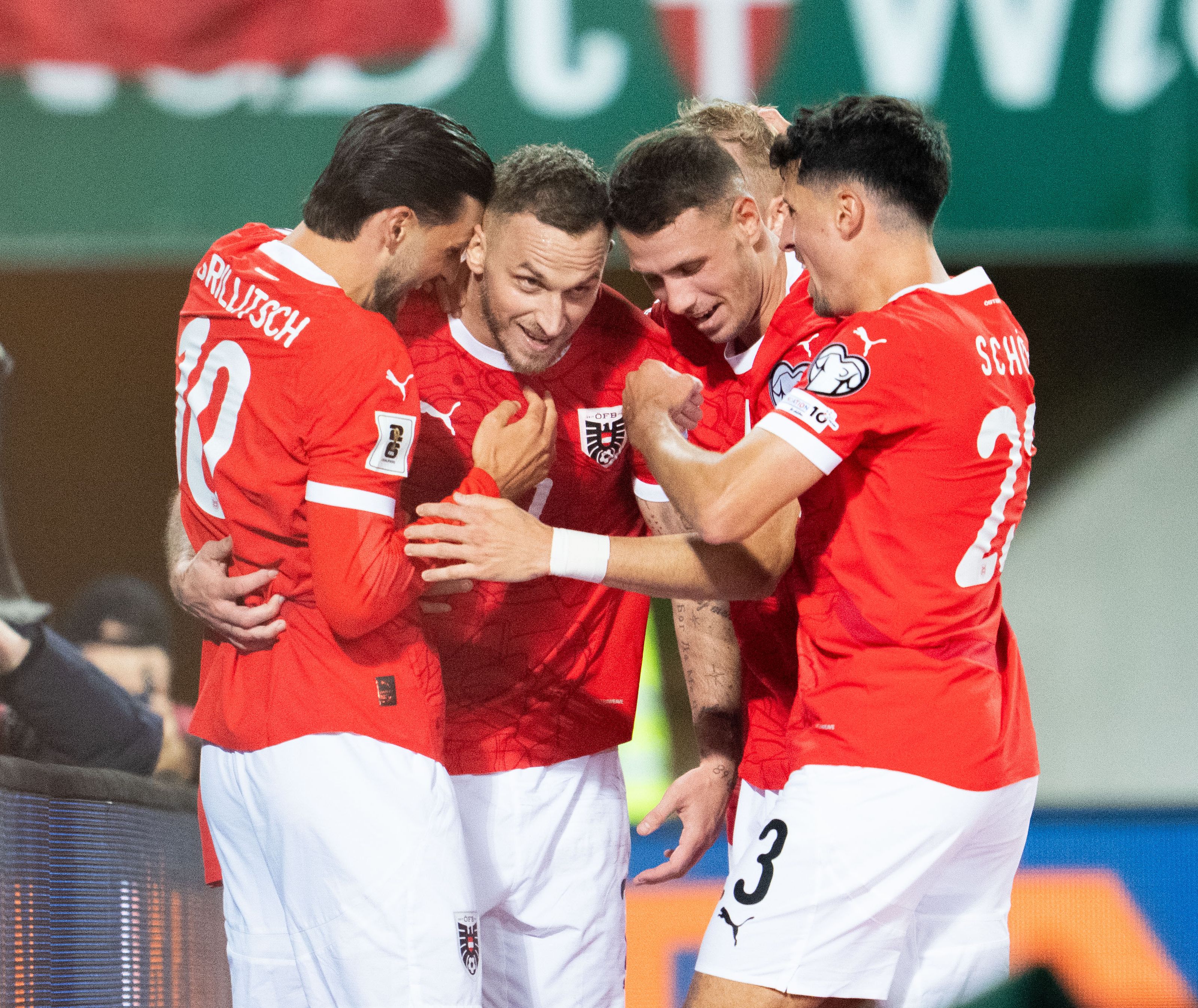 Gegen San Marino gelangen Marko Arnautovic vier Treffer. Gegen San Marino gelangen Marko Arnautovic vier Treffer.